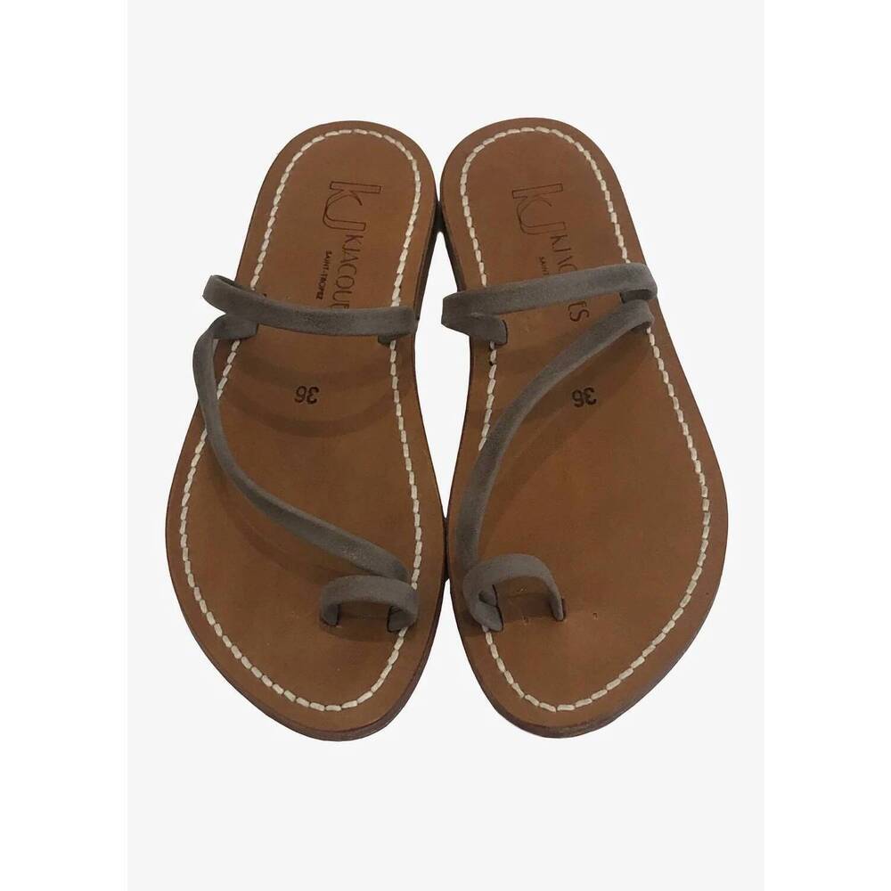NEW K.JACQUES women's actium sandal in taupe